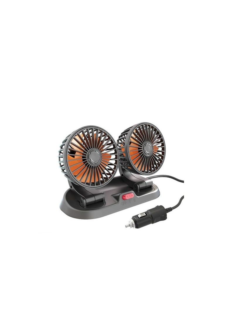 4-inch Dual Fan That Runs On A 24-volt Car Lighter 10w 4a - Image 2