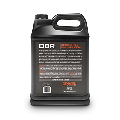 Driven Racing Oil DBR Diesel Break In Motor Oil 15w-40 (1 Gallon) - Image 2