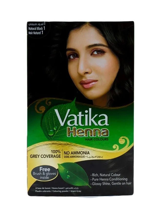 Dabur Vatika Henna, 1 Natural Black 