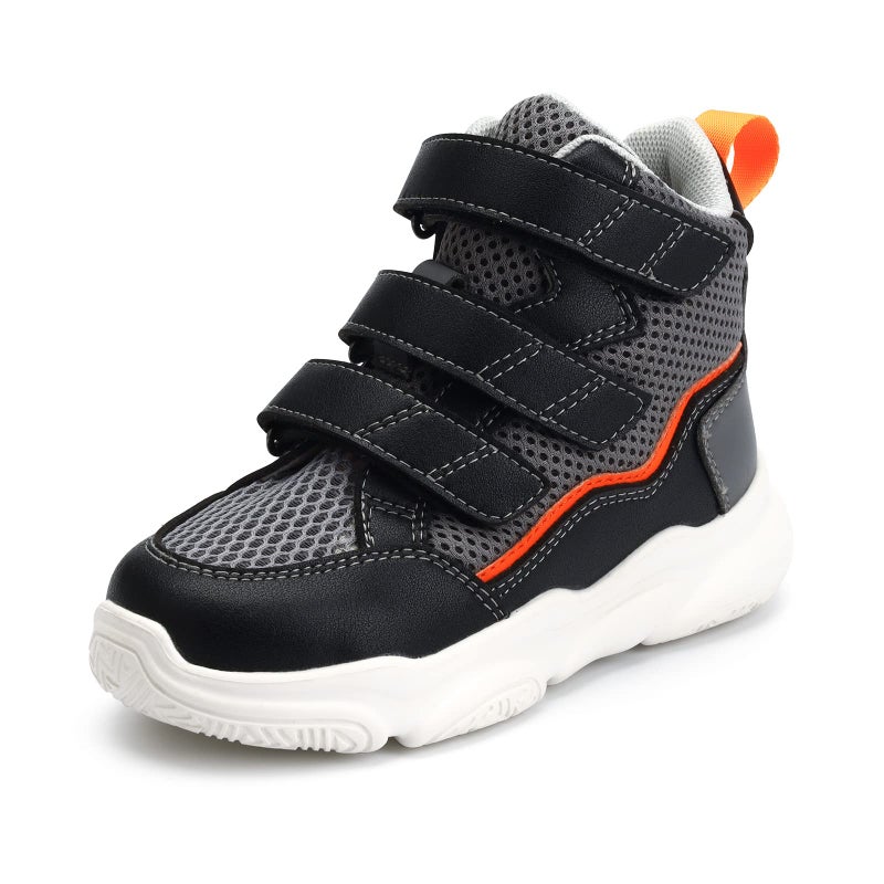 princepard Orthopedic Sandals for Kids Toddlers with High BackChildrensCorrective Shoes with Ankle and Arch Support and Breathable Net Black