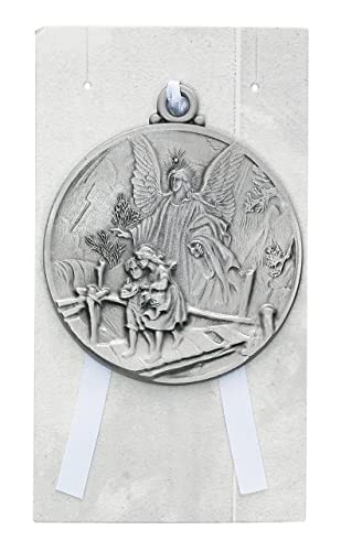 McVan 1 X McVan Inc. Guardian Angel Crib Medal 2-3/4" Overall Length - Décor Gift Religious PW12-GA-MCVAN - Image 4