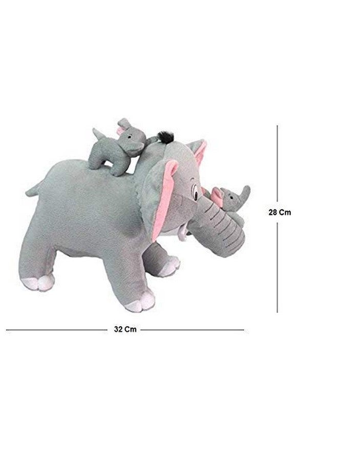 CLICK4DEAL CLICK4DEAL Soft Toys Elephant Soft Toys, Elephant Toys for Kids, Birthday Gift for Girls/Wife, Boyfriend/Husband, Wedding for Couple Special, Rakhi for Brother/Sister Gift Items, (30 cm) - Image 2
