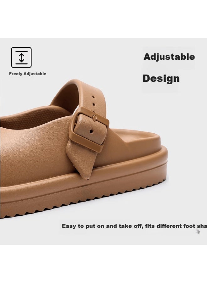Sanli Baotou Mary Jane Summer Outdoor Versatile Fashion Retro Thick Sole Non-slip Slippers - Image 2