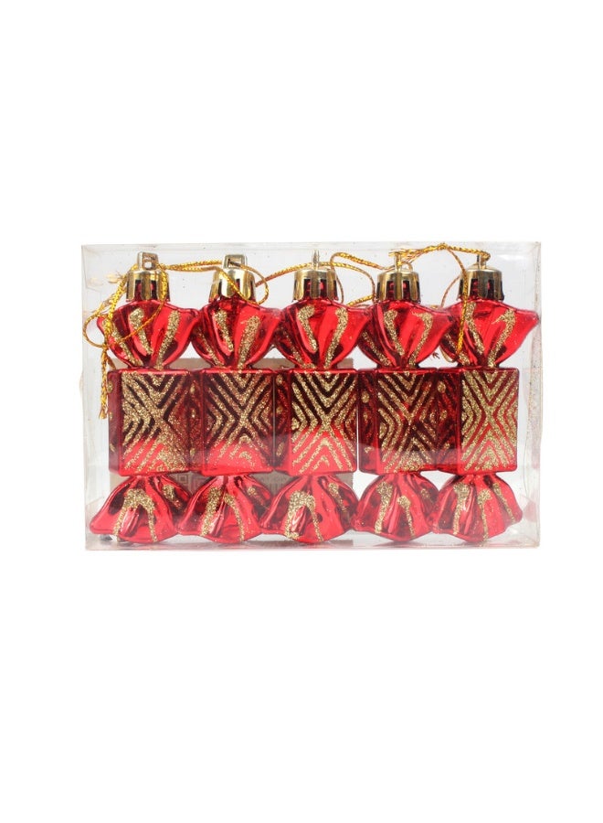 Madhoor Christmas Candles Decoration Red 7 Cm - Image 1