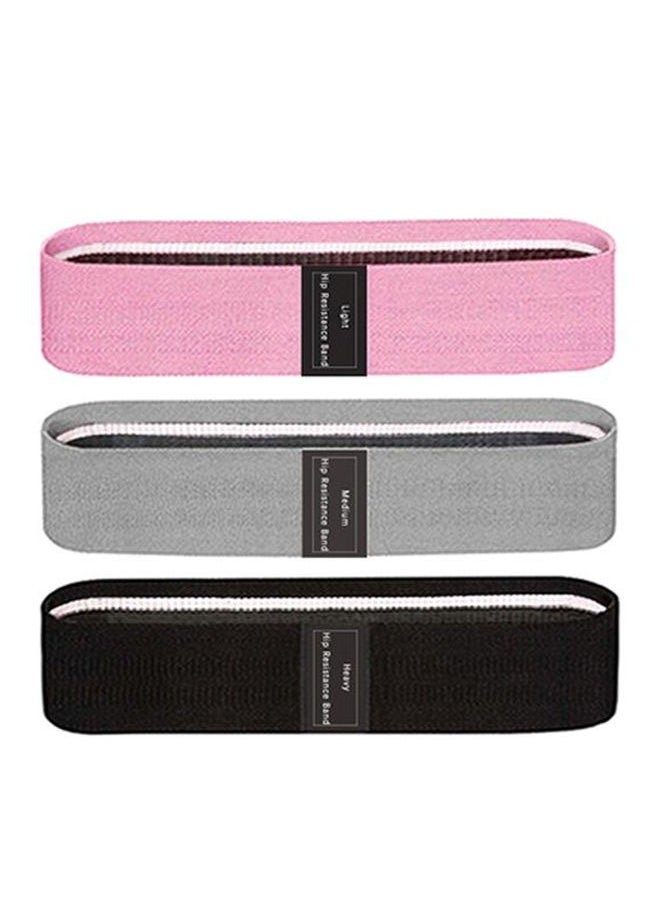 XiuWoo - 3-Piece Exercise Resistance Loop Bands Set 25x2x13cm 25x2x13cm - Image 1