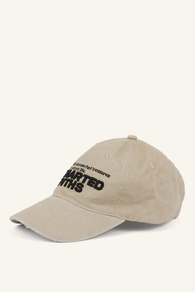 ديفاكتو Man Cotton Embroidered Hat
