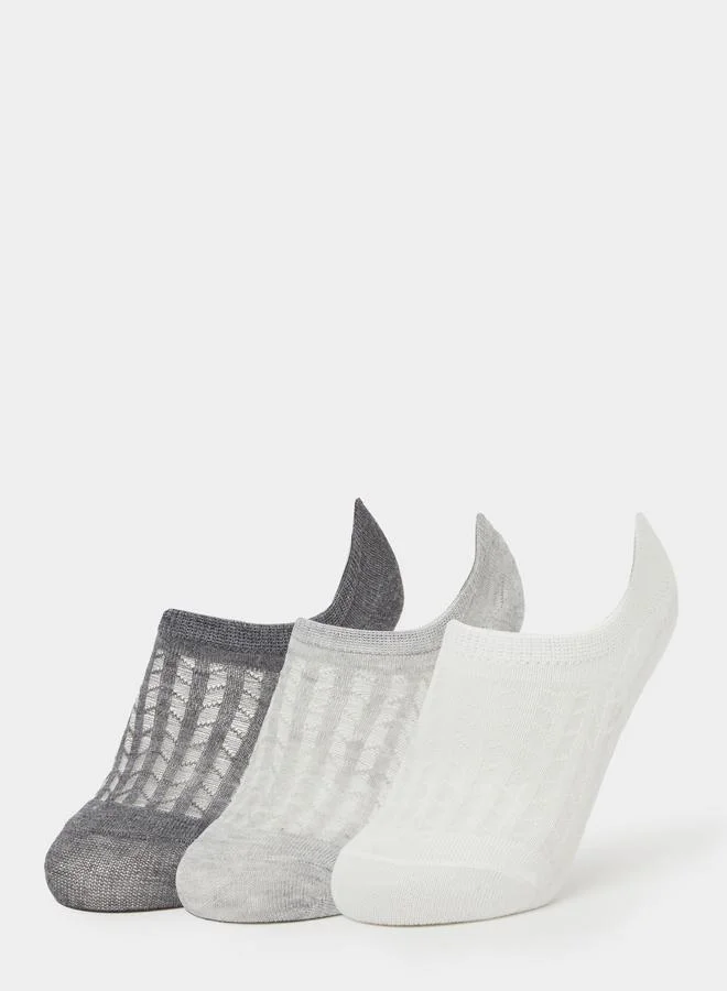 ستايلي Pack of 3 - Breathable Shoe Liner Socks