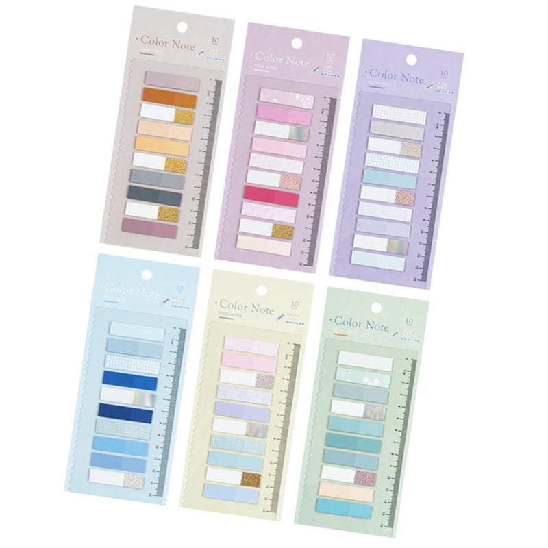 Sticky Page Tabs 6 Sets Bright Color Page Markers for Note Taking Organizing Office School - Image 2