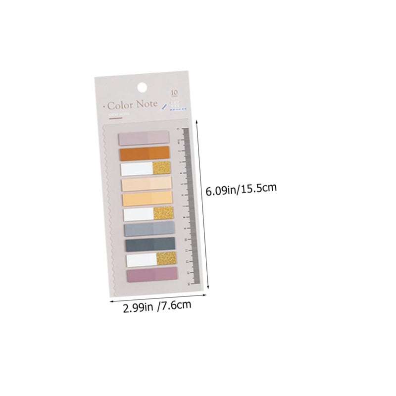 Sticky Page Tabs 6 Sets Bright Color Page Markers for Note Taking Organizing Office School - Image 3