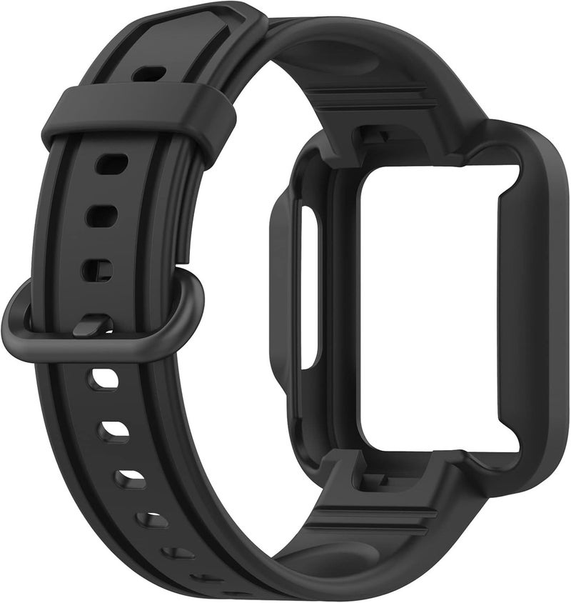 أشرطة معصم بديلة من Disscool لساعة Xiaomi MI Watch Lite، حزام سيليكون ناعم قابل للتعديل مع إبزيم سريع - Image 4