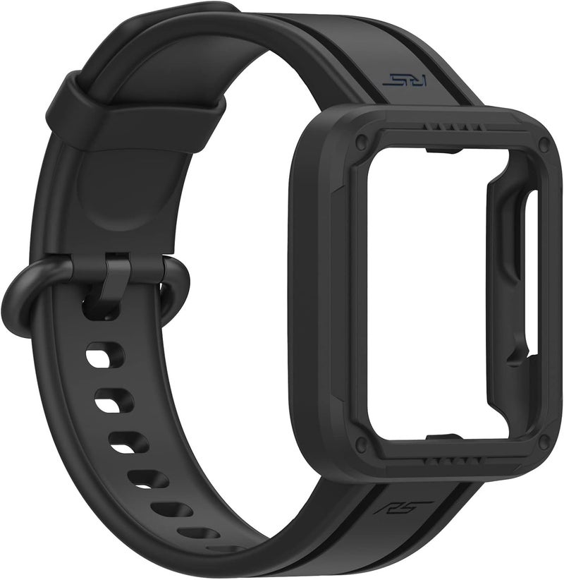 أشرطة معصم بديلة من Disscool لساعة Xiaomi MI Watch Lite، حزام سيليكون ناعم قابل للتعديل مع إبزيم سريع - Image 3