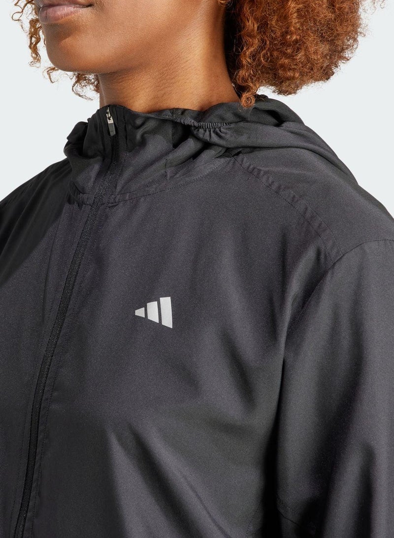 adidas جاكيت رن إت أسود للنساء - Image 3