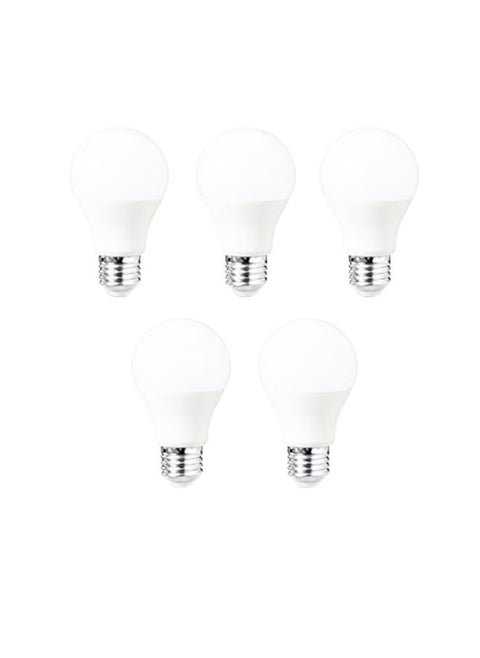 Set of 5 LED bulbs, 9 watts, suitable for corridors, paths and chandeliers, comfortable lighting for the eyes