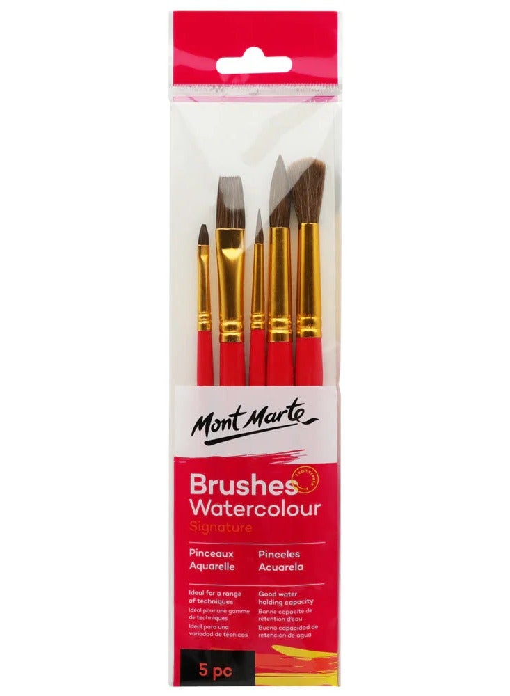 Mont Marte Gallery Series Brush Set Watercolour 5 pces - Image 1
