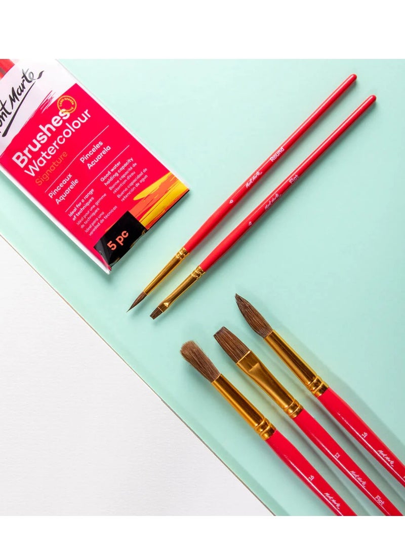 Mont Marte Gallery Series Brush Set Watercolour 5 pces - Image 4