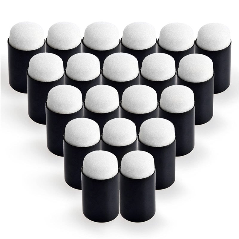 GooMart GooMart 20 Finger Sponge Daubers Set for Painting Drawing Ink Crafts Chalk (with case) - Image 1