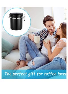 Stainless Steel Airtight Canister Coffee Bean Food Storage Container 1.8L with Vent Valve for Tea Sugar Flour, Vacuum Sealed Container, Grounds Tin - pzsku/Z9D88B7557F6946284969Z/45/_/1666386987/ddd6e650-d0c3-4b06-ae57-a15d73490b6a