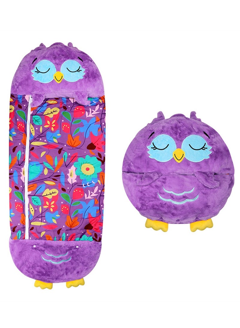 Children's sleeping bag Cartoon animal sleeping bag Children's quilted anti-kick sleeping bag Storage children's sleeping bag  - Image 1