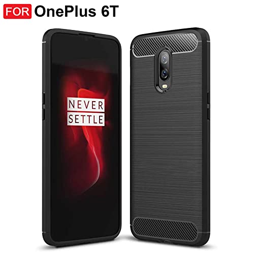 CEDO OnePlus 6T / OnePlus 7 Rugged Cover | Armor TPU Military Grade Shockproof | Slim-Fit Anti-Slip Back Cover Case (Black) - Image 2