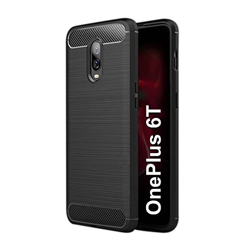 CEDO OnePlus 6T / OnePlus 7 Rugged Cover | Armor TPU Military Grade Shockproof | Slim-Fit Anti-Slip Back Cover Case (Black) - Image 1