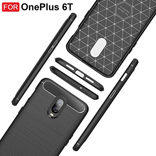 CEDO OnePlus 6T / OnePlus 7 Rugged Cover | Armor TPU Military Grade Shockproof | Slim-Fit Anti-Slip Back Cover Case (Black) - Image 5