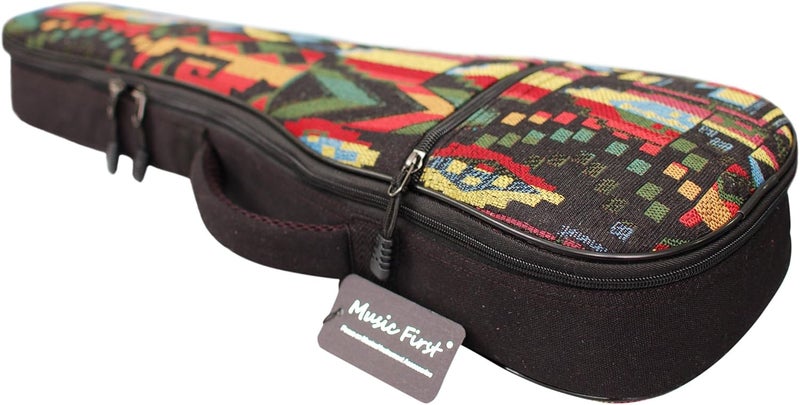 MUSIC FIRST Woven THE NATIVE Vintage Style Ukulele Case for 23-24 Inch Concert Ukuleles - Image 4