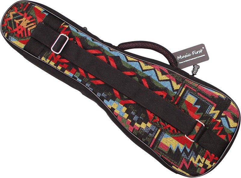 MUSIC FIRST Woven THE NATIVE Vintage Style Ukulele Case for 23-24 Inch Concert Ukuleles - Image 2