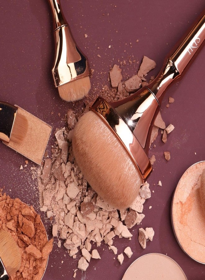 Iris Cosmetics Iris Luminous HD Nose Contour Brush | Expert Makeup Tool for Precision Contouring | Cruelty-Free & Vegan | Synthetic Fibres | Best Nose Contour Brush | Rose Gold - Image 5