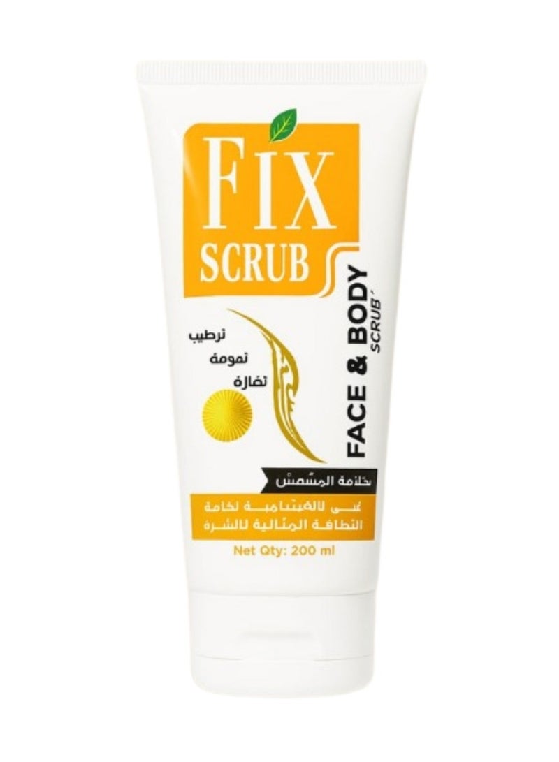 فيكس- سكراب للوجه و الجسم مشمش 200مم