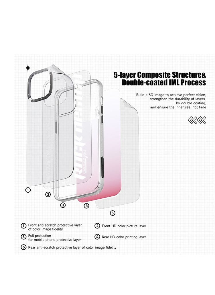 Rock Space Impression Inshare Protective Case for iPhone 13 Pro Max white/blue