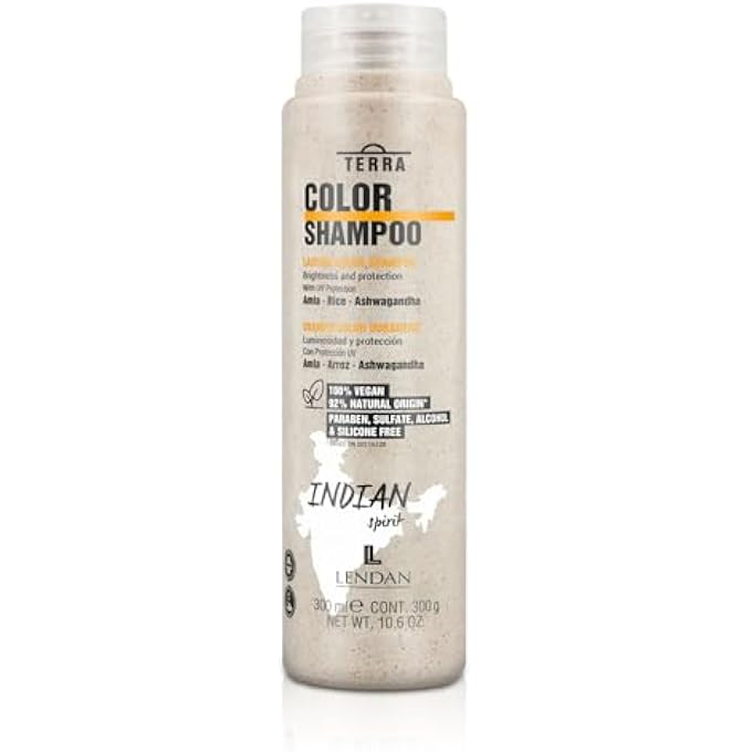 Lendan - Colored Hair Shampoo - Terra Color Shampoo - 300 ml - Prevents Color Oxidation and Prolongs Its Duration - Adds Brightness and Protection - Strengthens Hair - Shiny Hair - Vegan