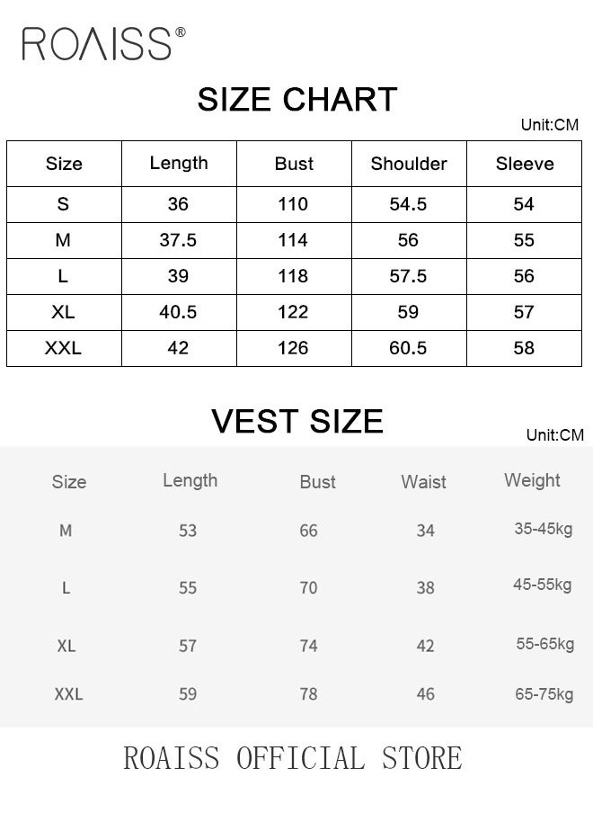 Women 2 Piece Set Loose Fit Pullover Short Sweatshirt & Slim Fit Sleeveless Vest Classic and Timeless Solid Color Design Loose Fit to Enhance the Figure and Prevent Exposing Perfect as a Base Layer - pzsku/Z9D891688410306E6C1DEZ/45/_/1721965298/6ba63aa2-5db3-4101-b157-04cef7848b43