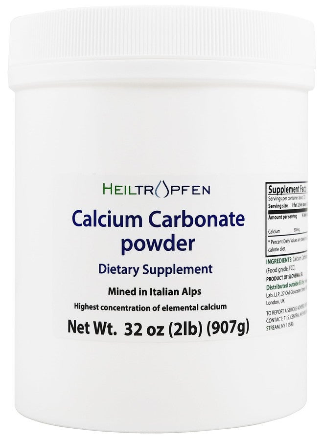 Heiltropfen Calcium Carbonate Powder | 2 Pound - 907 g | Dietary Supplement | Highest Purity Limestone | CaCO3 | Heiltropfen® - Image 1