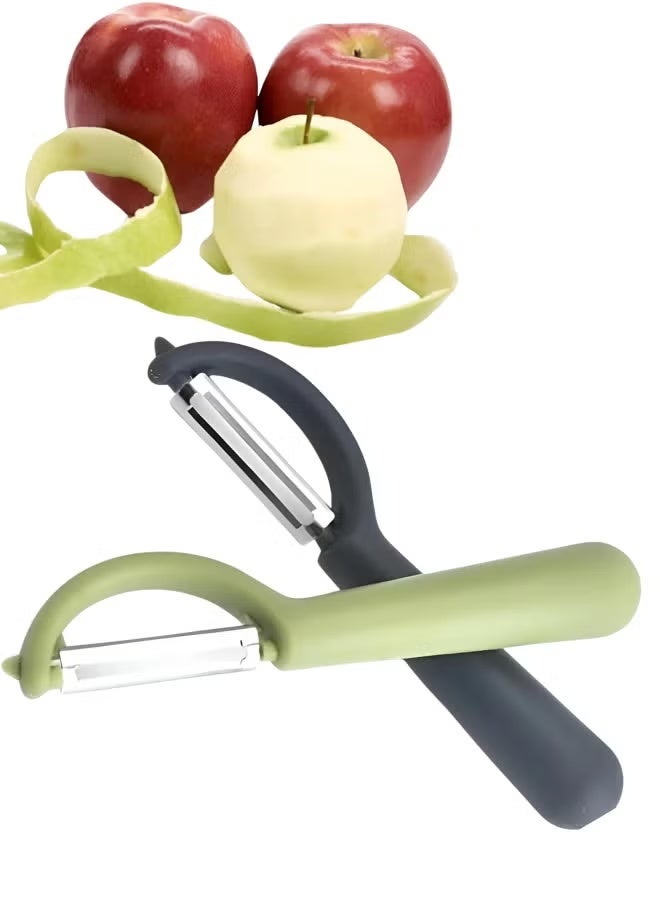 Stainless Steel Potato Vegetable & Fruit Peeler Rust Resistant Imported Assorted Colors 2 Pieces multi colour - Image 5