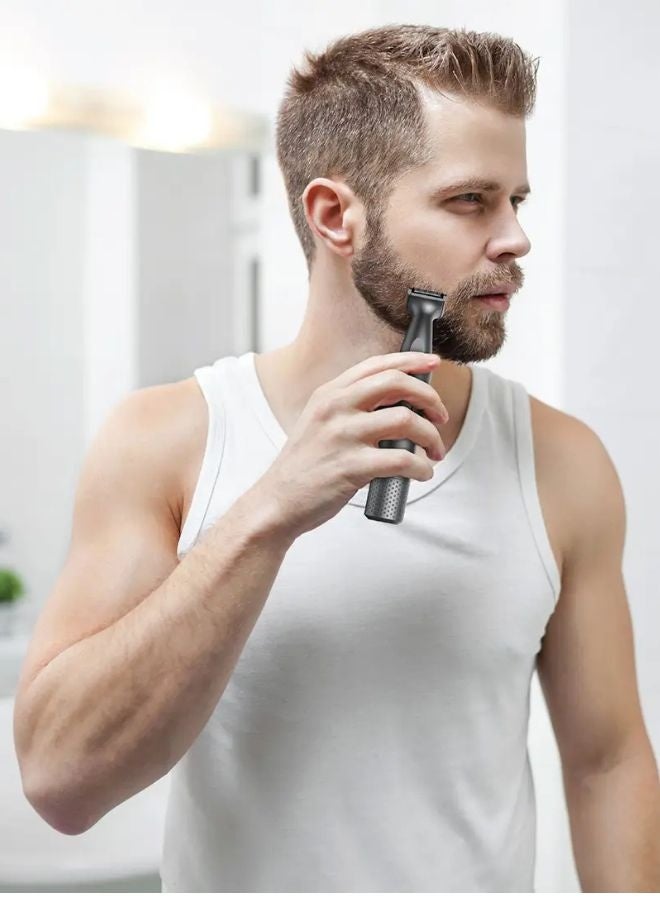 GREEN LION 3-in-1 Trimmer for Men – Electric Shaver, Beard & Nose Grooming Kit, Multi-functional Personal Care Set - Image 3
