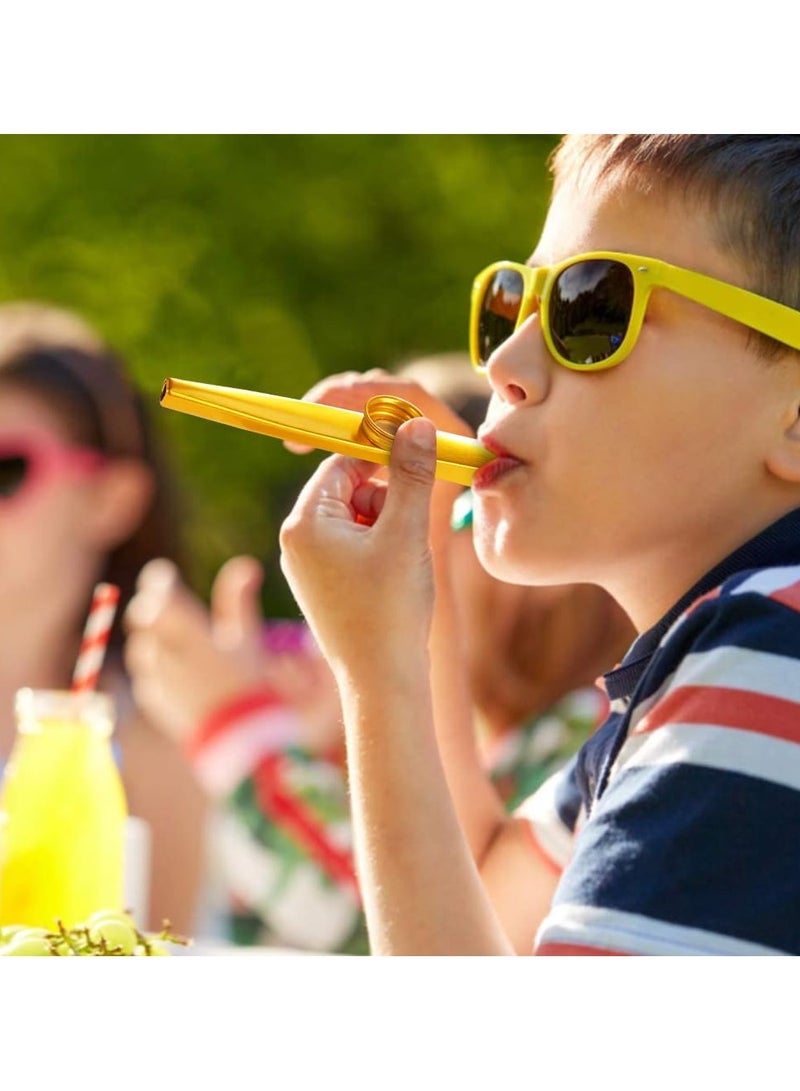 Kazoos Musical Instruments,6 PCS Metal Kazoos Flute for Kids Gift Party Favor Gift Bag Fillers - Image 5