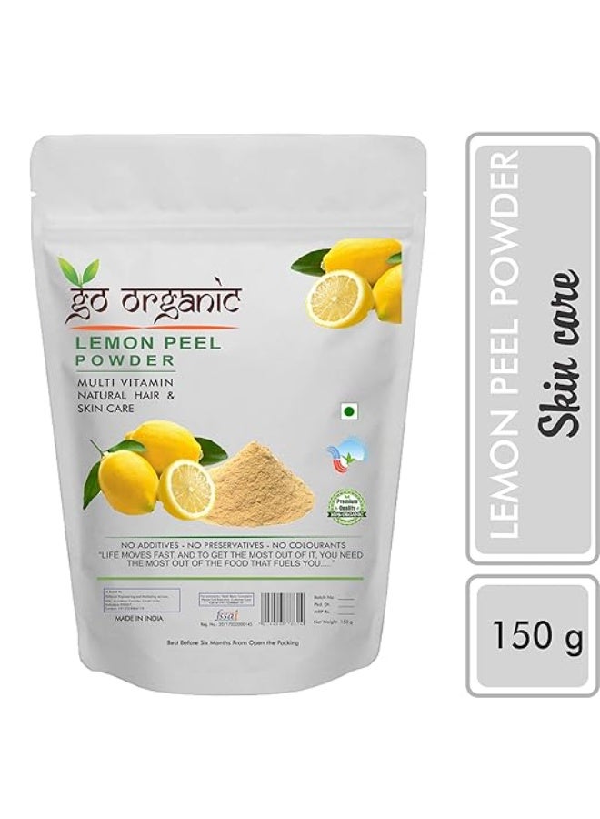جو أورجانيك مسحوق قشر الليمون العضوي (Citrus Limonum) | لتنظيف الوجه وتفتيح البشرة (150 جم) - Image 1