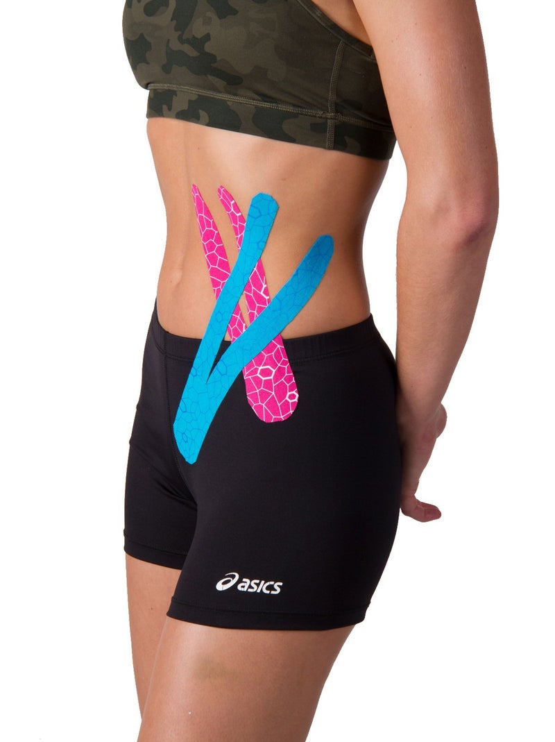 THERABAND Kinesiology Tape, Black/Grey, 1 Roll, with XactStretch Indicators, Long-Lasting Athletic Tape for Shoulder, Back & Knee, Latex-Free & Water Resistant for Men and Women, Pre-Cut - Image 3