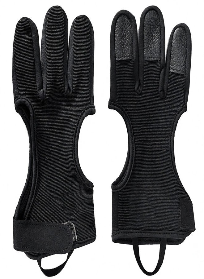 Mumian 1PC Archery Gloves Shooting Hunting Leather Three Finger Protector Archery Protective Gear Accessories - Image 5