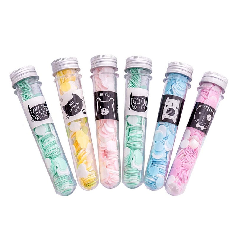 SIDAK Traveling Portable Disposable Bottle Shaped Paper Soap For Travel Essential For Men,Women & Kids. Paper soap kids,hand wash paper,portable paper soap,soap paper travelling (Pack of 6) (Assorted) - Image 4