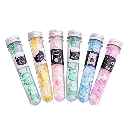 SIDAK Traveling Portable Disposable Bottle Shaped Paper Soap For Travel Essential For Men,Women & Kids. Paper soap kids,hand wash paper,portable paper soap,soap paper travelling (Pack of 6) (Assorted) - Image 1