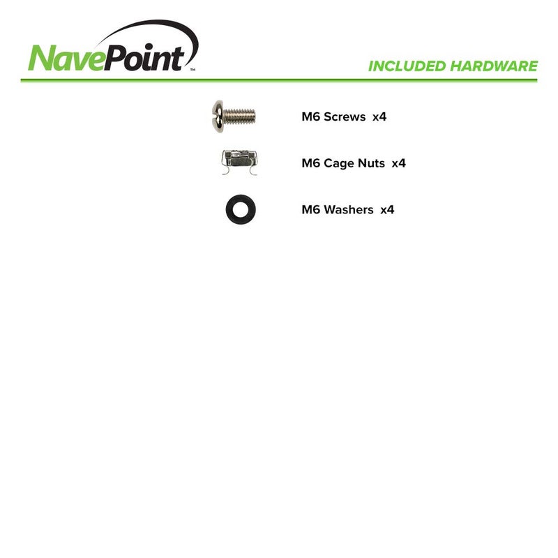 Navepoint 2U 19-Inch Universal Vented Rack Mount Cantilever Server Cabinet Shelf 18-Inches Deep with Lip Black - Image 4