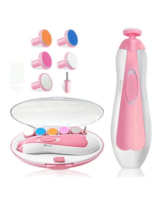 Baby Nail Trimmer Electrically Safe Baby Nail Clippers Newborn And Kids Nail Kit With Different Grinding And Polishing Heads Pink - pzsku/Z9D898A38D30D97E684ADZ/45/_/1716826359/f6cfe0c1-13d5-4289-a1ef-c80c092356f7