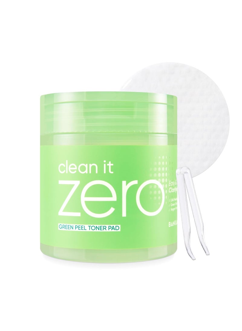 Banila Co BANILA CO Clean it Zero Green Peel Toner Pad  Vegan Korean Dual Textured for Gentle Exfoliating  Green Complex and LHA to Even Skin Texture and Remove Sebum  Hypoallergenic AlcoholFree 70ea 