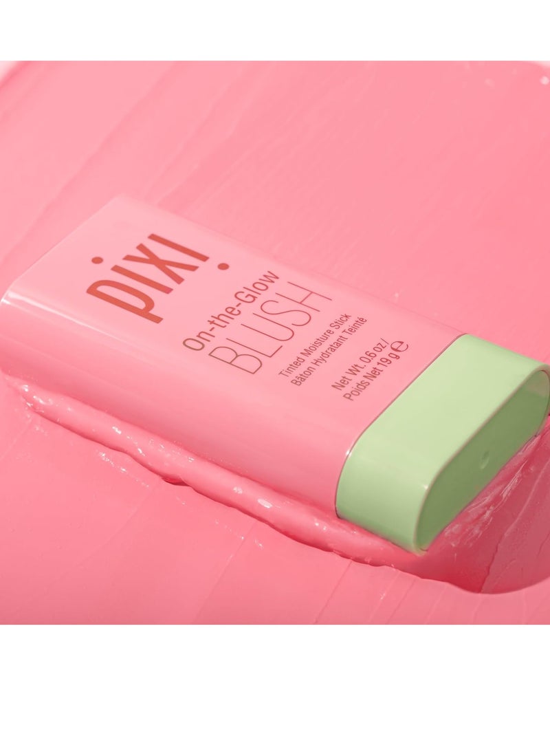 pixi Pixi On-the-Glow Blush - Fleur, Hydrating Tinted Moisture Blush Stick with Ginseng, Aloe Vera & Fruit Extracts, For Cheeks & Lips, 19g / 0.6oz, Paraben-Free  - Image 2