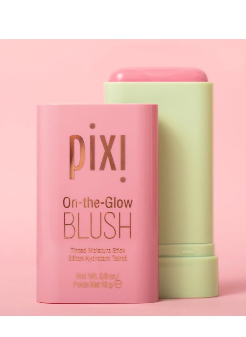 pixi Pixi On-the-Glow Blush - Fleur, Hydrating Tinted Moisture Blush Stick with Ginseng, Aloe Vera & Fruit Extracts, For Cheeks & Lips, 19g / 0.6oz, Paraben-Free  - Image 4