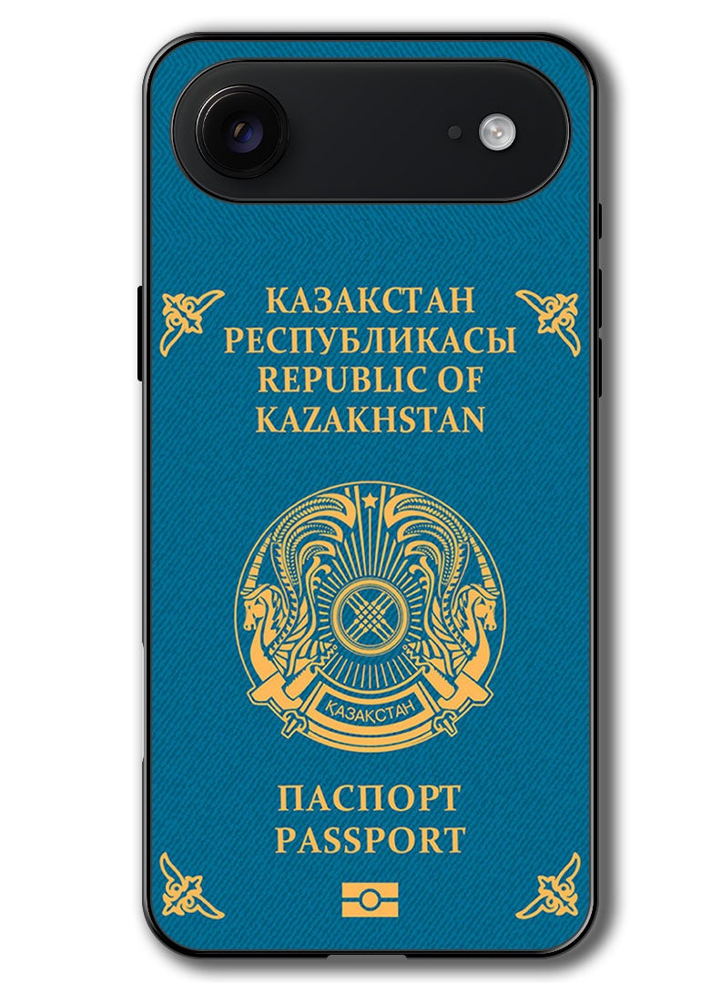Theodor Case Compatible with Apple iPhone 17 Air 6.5 Inch Protection Shockproof Bumper Cover Kazakhstan Passport - Image 1