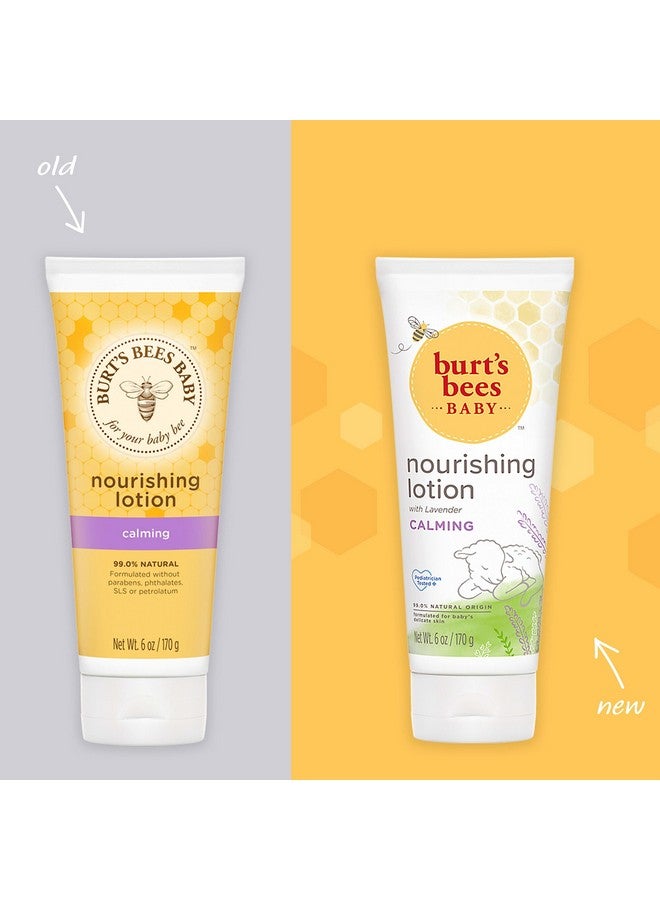 بيرتس بيز مجموعة هدايا الأطفال من Burt's Bees لحفلات استقبال المولود، تتضمن شامبو وغسول للأطفال، ولوشن للجسم للأطفال، ومناديل مبللة للأطفال، وأقمشة للعناية بالبشرة من مصادر طبيعية، عبوة واحدة - Image 2