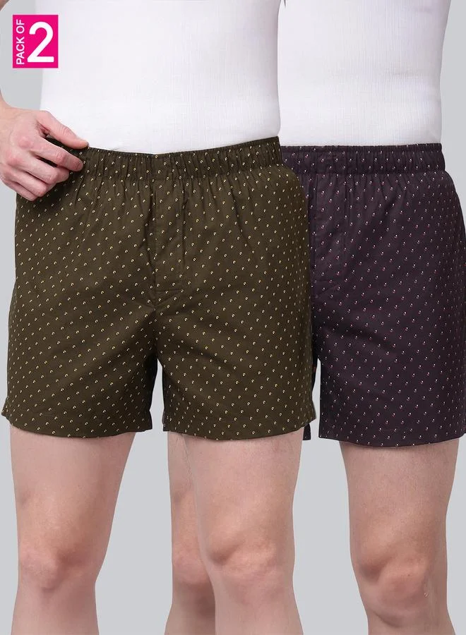 جون بلاير طقم من 2 بوكسر رجالي بطبعة