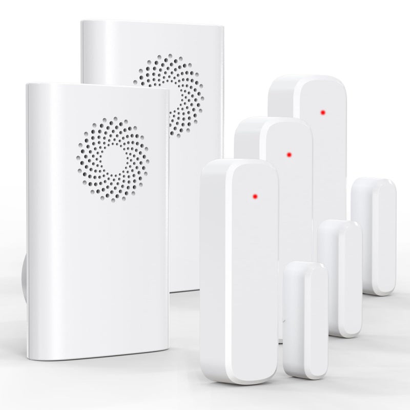 AMHEY Wireless Door Sensor Chime Door Open Alarm When Entry BusinessOfficeStore 500ft Range 51 Ringer Adjustable Volume Home Alert Bell for KidToddler Safety2 Receivers 3 Sensors - Image 2